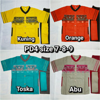 Baju koko anak laki 3in1 premium design Setelan muslim lengan pendek