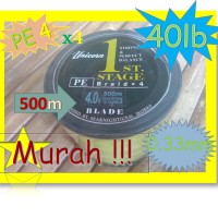 Senar Benang Pancing PE4 Kuning-Murah Bagus X4 0.33mm-40lb-500m