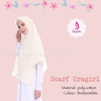 PROMO ORIGINAL Qiyada Scarf Uragiri Broken White hijab kerudung khima