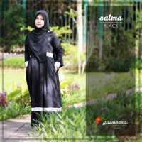 PROMO LIMITED Gamis Yasmeera Salma Series Black baju gamis wanita bus