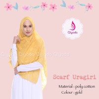 ORIGINAL EXCLUSIVE Qiyada Scarf Uragiri Gold hijab kerudung khimar ji