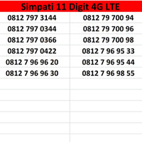Jual Nomer Cantik Simpati 4G TLE 11 Digit Telkomsel Kartu Perdana Murah