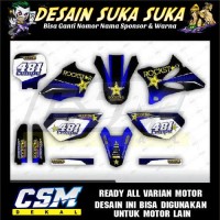 783 DEKAL DECAL MOTOR YZ 85 LAMA STIKER STICKER STRIPING BODY ROCKSTAR