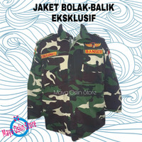 Jaket bolak-balik banser loreng Nato eksklusif
