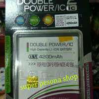 Baterai Double Power Batre Polytron Zap 6 Posh Note 4G 551 Log On 2 IC