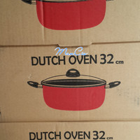 Panci Teflon Dutch Oven SUPRA 32 CM Tutup Kaca