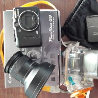 Kamera Vlog bisa di pakai selam Canon Powershot G9 plus Waterproof