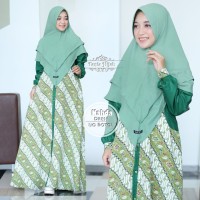 ORIGINAL EXCLUSIVE Gamis Fania Hijab Nahda Dress Ijo Botol baju gamis