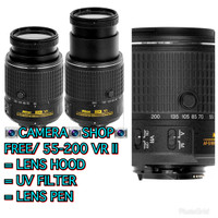 LENSA NIKON AF-S 55-200MM F/4-5.6 G ED VR II (BONUS:UV FILTER)