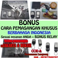 Alarm Motor Double Remote Merk Vinyx + Bonus Cara Pemasangan & Tombol