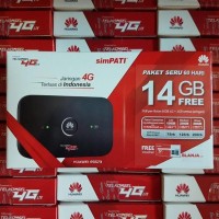 Mifi Router Modem Wifi 4G Huawei E5573 Telkomsel Unlocked Free 14Gb
