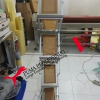 Rak Brosur Meja Acrylic Serbaguna Portable Lipat 7 Susu DISKON