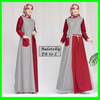 GAMIS DRESS WANITA SYARI |JWL HIJAB JILBAB INSTAN TIARA TUNIK PASTAN