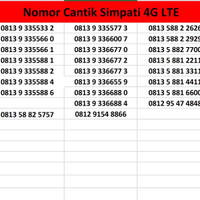 Jual Perdana Cantik Nomor Telkomsel Simpati 4G LTE Murah