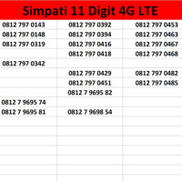 Jual Nomer Cantik Simpati 4G TLE 11 Digit Telkomsel Kartu Perdana Murah