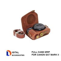CASING KAMERA BAHAN KULIT FULL CASE GRIP FOR CANON GX7 MARK II