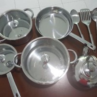 READY! PANCI SET STAINLESS HAPPYCALL 13PCS & BISA UNTUK KOMPOR INDUKSI