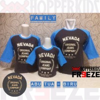 Kaos Anak Laki-laki Nevada FREEZE / Kaos Raglan Anak Cowok Lengan 3/4