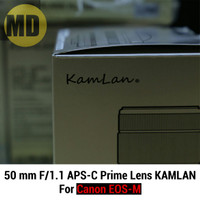 Lensa Fix (Prime) KAMLAN 50mm F/1.1 APS-C