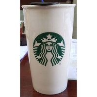 Starbucks Green Siren Icon Double Wall DW Mug Ceramic Tall Tumbler