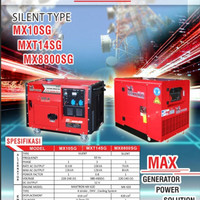 Genset silent maxtron 10 kva 3 phase