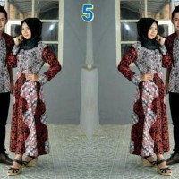 Baju Batik Couple Sarimbit Kebaya Gamis Keluarga Modern Seragam Pesta