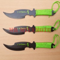 Pisau Lempar Kunai Ninja ZOMBIE TENGKORAK Warna Hijau