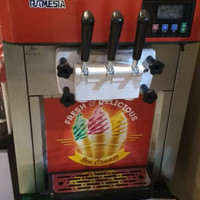 Mesin Ice Cream Ramesia 3 Tuas Second baru 5x pemakaian