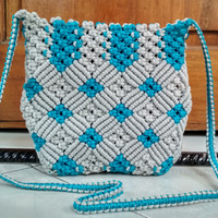 Tas Tali Kur Jasmine / Tas Selempang Wanita / Tas Rajut Tali Kur