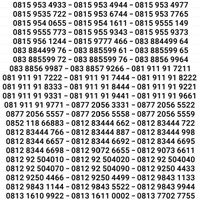 Jual Nomor Cantik SIMPATI Kartu Perdana Telkomsel 11 AS 12 digit angka Murah