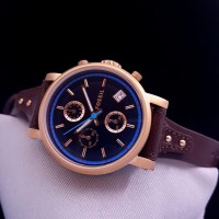 Jam Tangan Wanita Import Fossil KW Super Original Premium Bagus Coklat