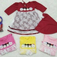 Pakaian Bayi Perempuan Baju & Sepatu Muslim / Gamis Baby Newbo AGB0224