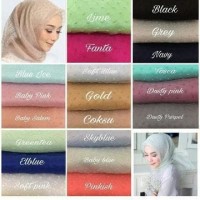 Termurah!! Segiempat Organza Dot Kaca /Bintik Titik Bulet Polka/Hijab