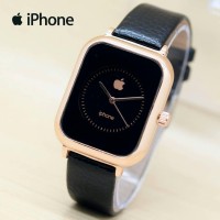 Ready 7 Warna ! Jam Tangan Wanita Apple Iphone Leather Case Rose Gold