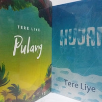 Buku novel Pulang & Hujan Tere liye/1 set 2 buku/580hal.