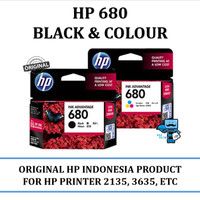 Jual HP 680 blackk/colour ink advantage - Jakarta Pusat