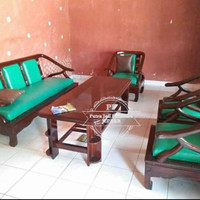 Meja Kursi Ruang Tamu, Kursi Sofa Modern Kayu Jati Jepara Free Ongkir