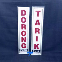 Harga plat akrilik tulisan dorong atau tarik warna putih plat | antitipu.com Harga plat akrilik tulisan dorong atau tarik warna putih plat | antitipu.com