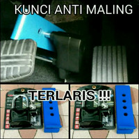 Kunci mobil anti maling. + Gembok Alarm Besar. Pasang di Rem / kopling