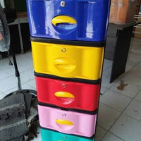 Jual lemari plastik laciplastik serbaguna susun 5 stockcase napolly + kunci Murah