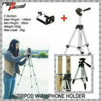Tripod Profesional WT-3110A 1m + Holder U