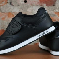 Sepatu new balance kids hitam polos nb anak