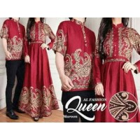 Al Cp Queen Baju Sarimbit Couple Pasangan Batik Modern Pria Kemeja