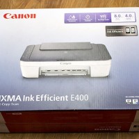 Printer Canon Pixma E400 Inkjet White Grey Multifungsi CUP780