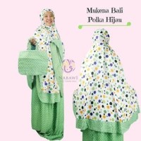 Mukena Perlengkapan Ibadah Mukenah Setelan Katun Bali Polkadot AFB3751