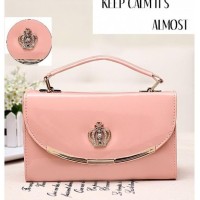 DiSKON! TAS KECIL TALI PANJANG WANITA IMPORT HITAM POLOS PESTA PERGI