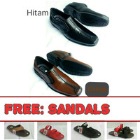 Sepatu Pantofel Pria PRED.03 Free Sandal Cassual Wakai