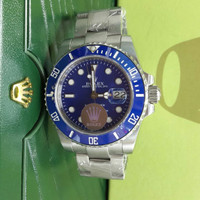 Jam Tangan Pria Mewah Rolex Submariner Blue Dial Swiss Eta 1:1