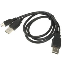 Kabel Hardisk External Mini USB dengan 2buah USB 2.0