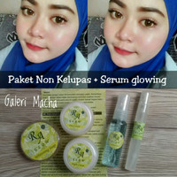 Jual RA GLOW (PAKET NON PENGELUPASAN+SERUM GLOWING) PEMUTIH WAJAH AMAN Murah